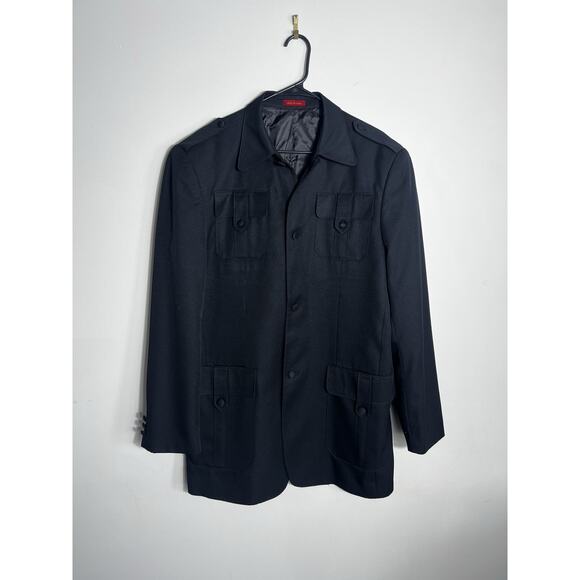 Vintage British Safari Hunting Work Jacket – Vitaliano Super 150’s Sz 42L 35W - Picture 1 of 14